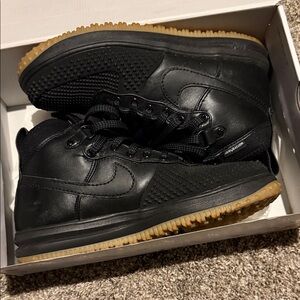 Nike Black and Brown High-Top Sneakers